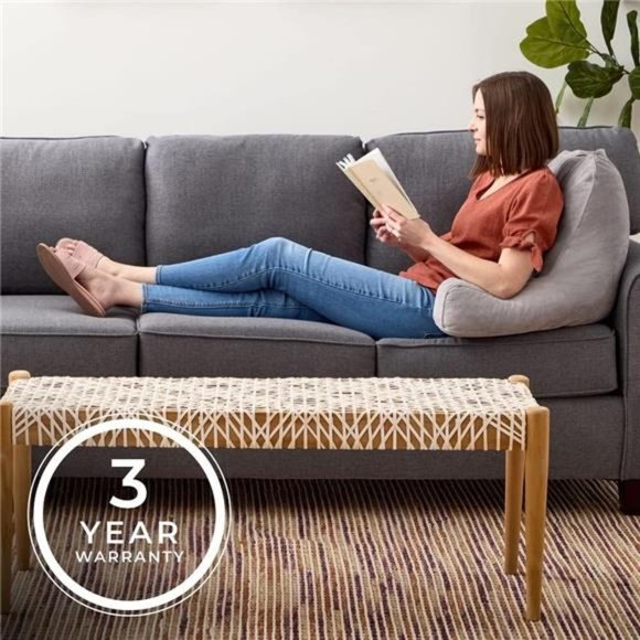 Reading Pillow with Shredded Memory Foam- Back Pillow for Sitting in Bed,Reading - Picture 6 of 7